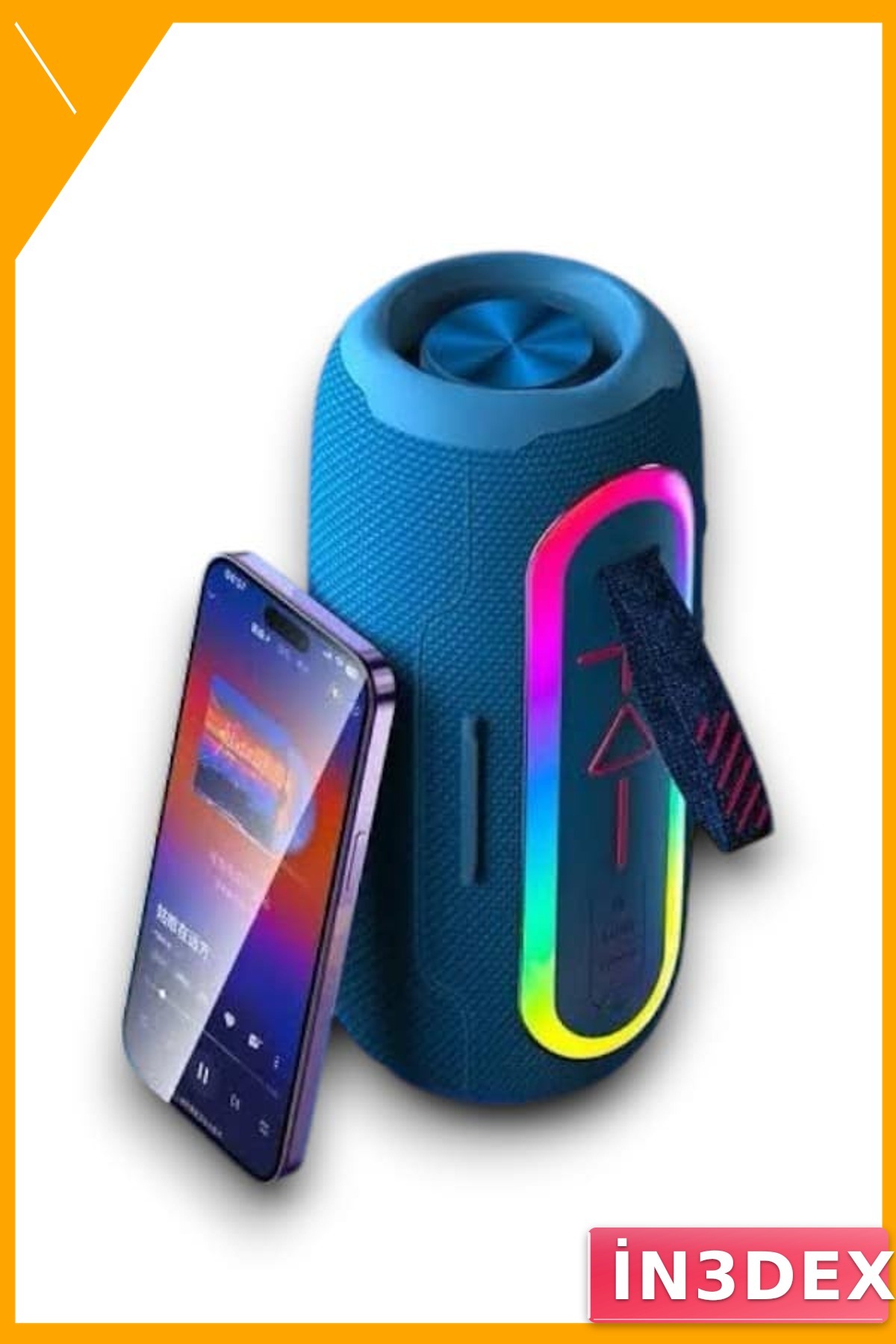 Bluetooth 5.1 Taşınabilir Hoparlör IP67 Su Geçirmez Uzun Pil Ömrü