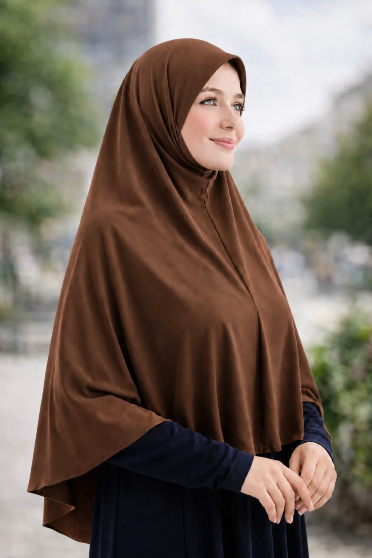 Merve Nayir Ready-To-Wear Turban Veil Practical Combed Cotton