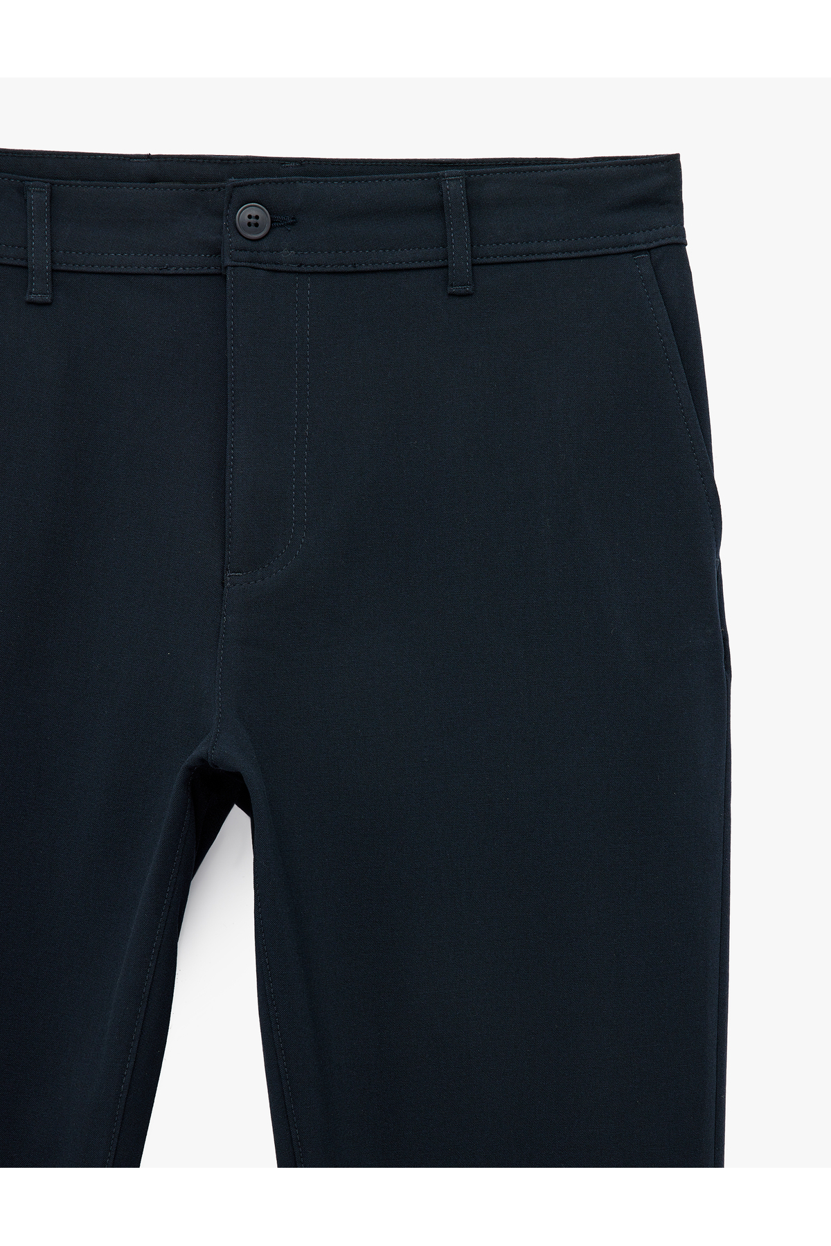 Koton Viskon Karışımlı Cepli Slim Fit Kumaş Pantolon görsel 5