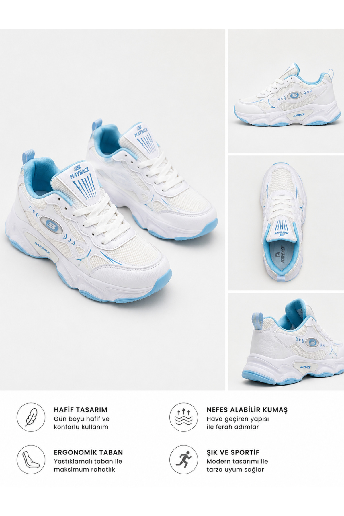mayback Erkek Günlük Ortopedik Sneaker Ayakkabı