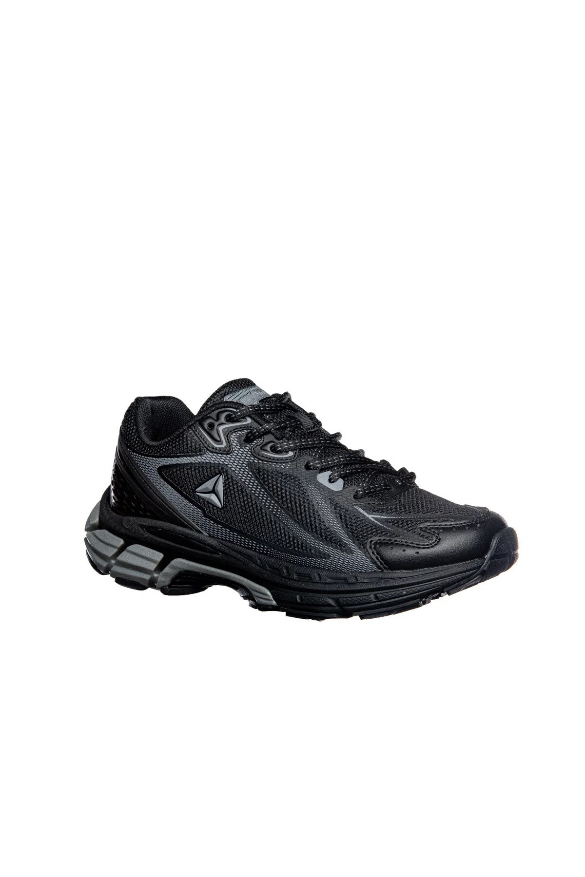 Erkek Siyah Günlük Spor Ayakkabı Hafif Kalın Taban Rahat Yürüyüş Koşu Sneaker 5001 — مشکی — تصویر 2 از 6