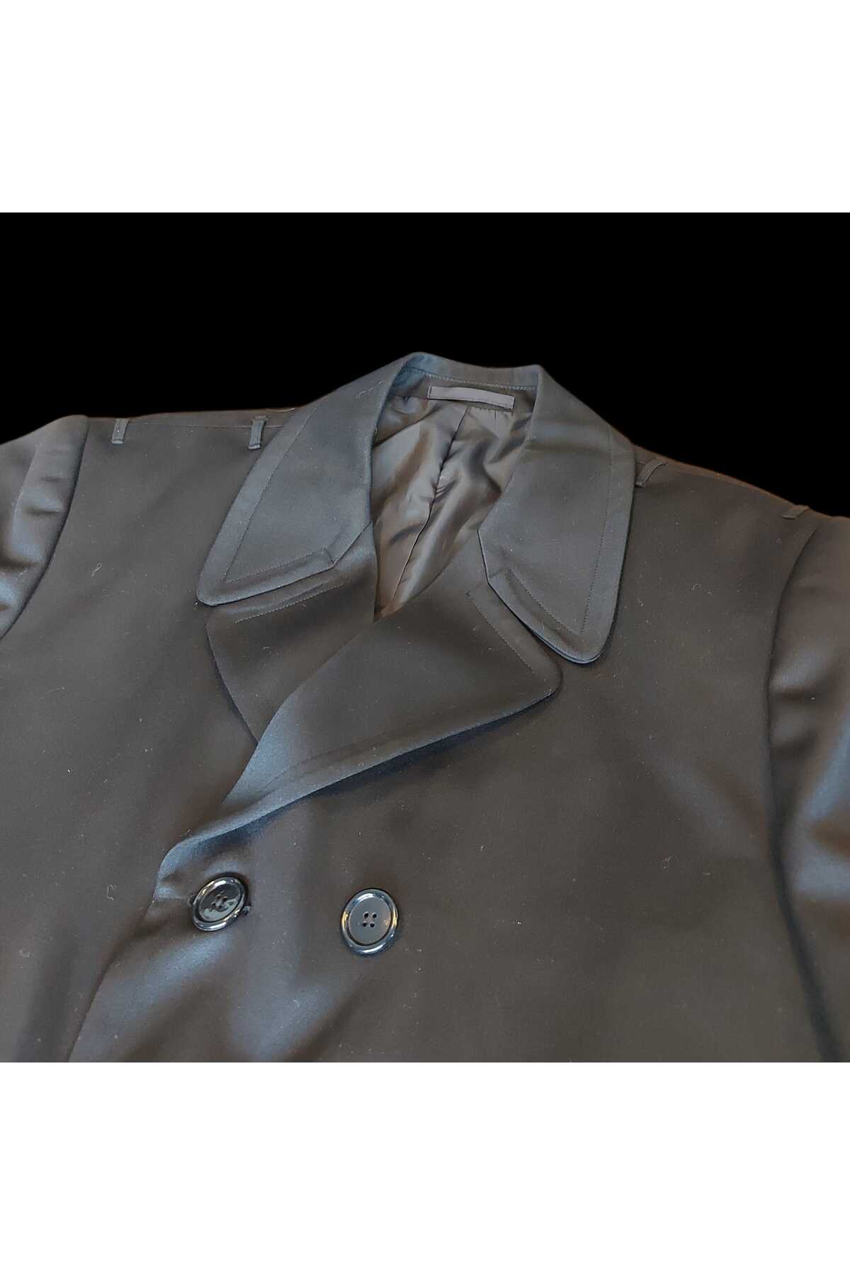 kho military design Siyah Renk Deniz Kuvvetleri Sb. Pardesü Unisex (50-B/M-L Beden) Sıfır Ürün görsel 8