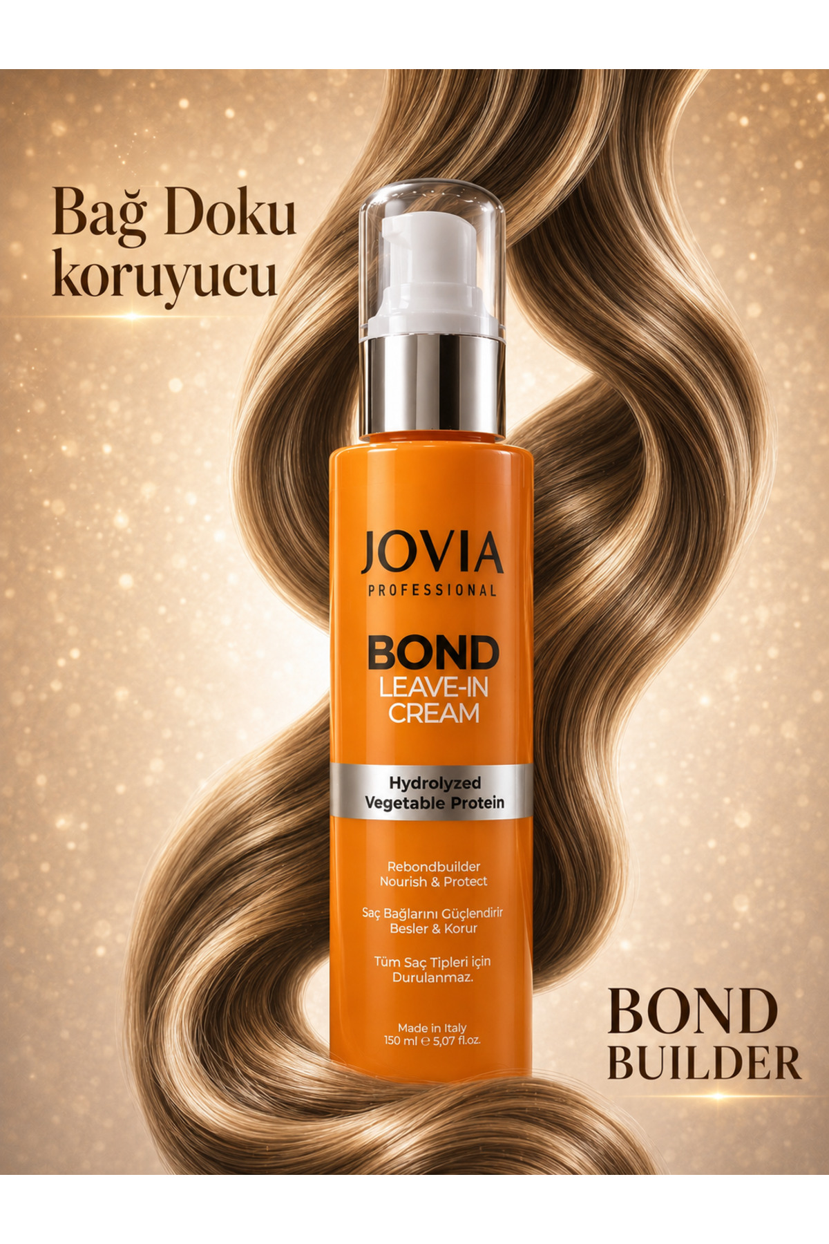 BOND LEAVE IN CREAM-İŞLEM GÖRMÜŞ VE YIPRANMIŞ SAÇLAR-KURU VE ÇOK KURU SAÇLAR İÇİN PİRİNC VE BUGDAY PROTEİN KATKILI MASKE 500 ML — LAFMASK — تصویر 2 از 3