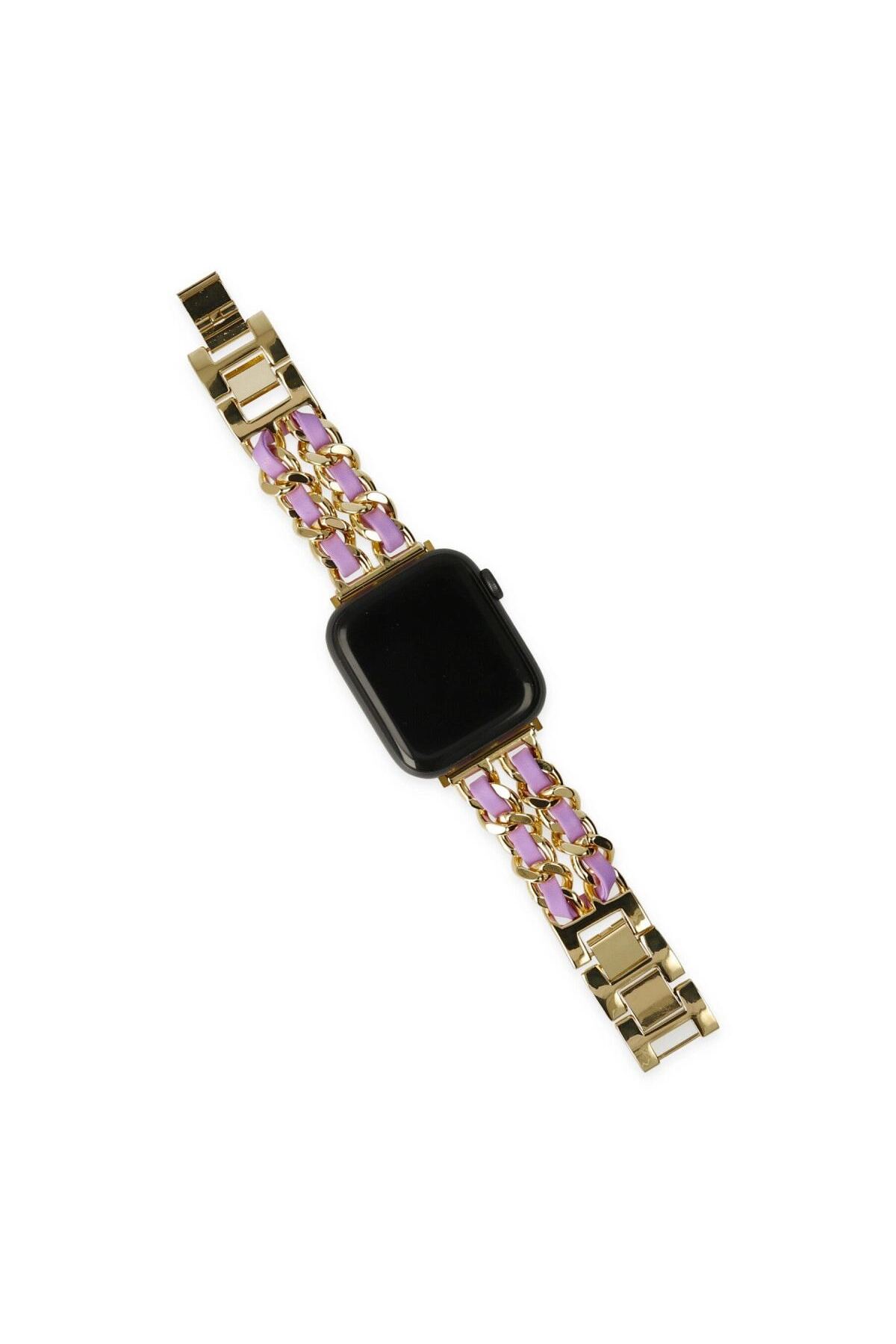 Watch 22mm Kr405 Metal Bakla Kordon (saat Değildir) - Lila
