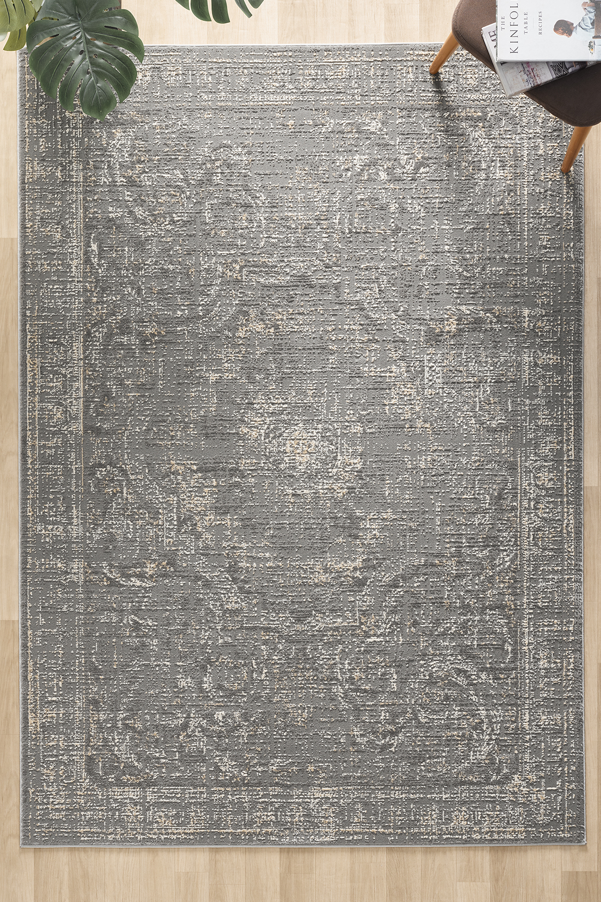Asır Series Vintage Modern Woven Living Room Rug