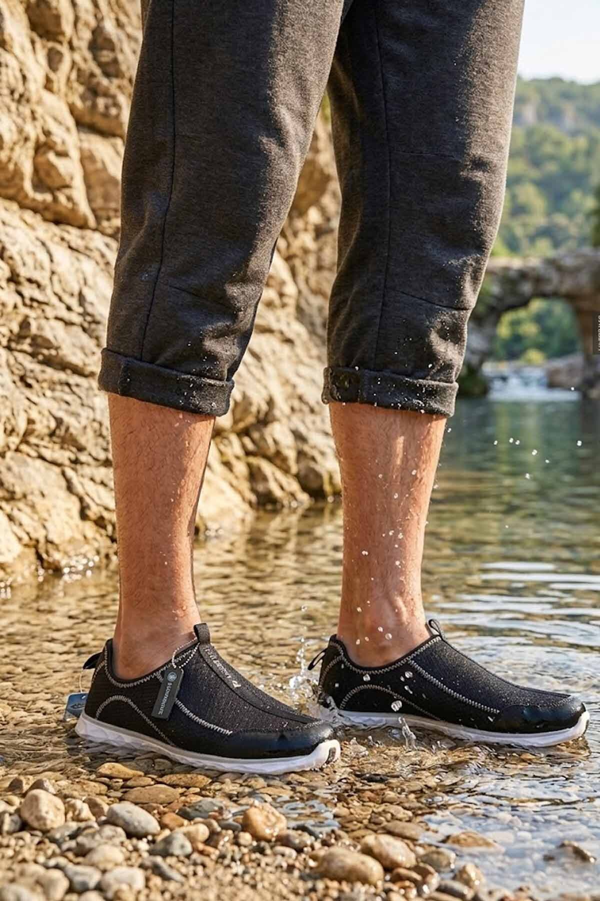 lumberjack BIRD Unısex Siyah/Gri Deniz Ayakkabısı Hafif Aqua Spor Ayakkabı