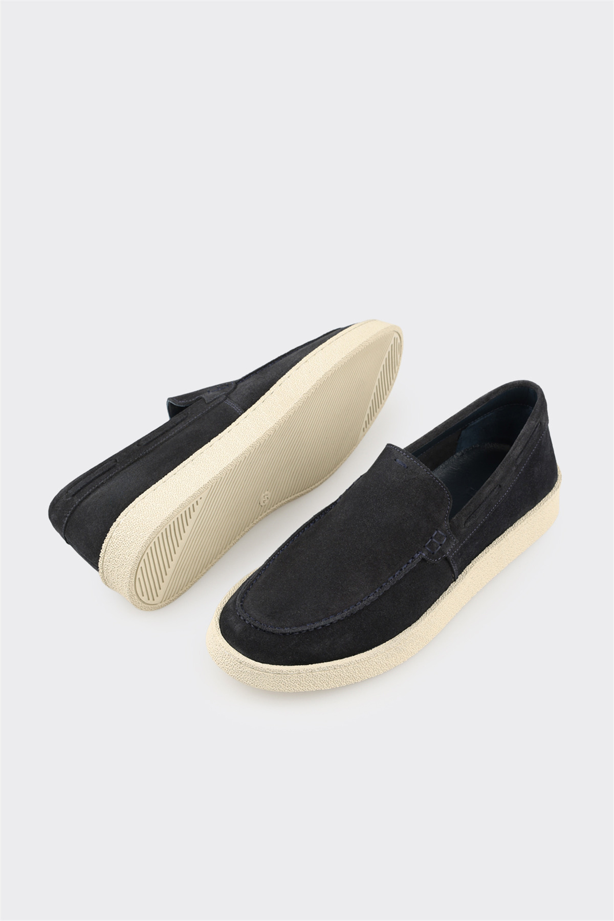 Elle Shoes Lacivert Deri Erkek Günlük Ayakkabı görsel 3