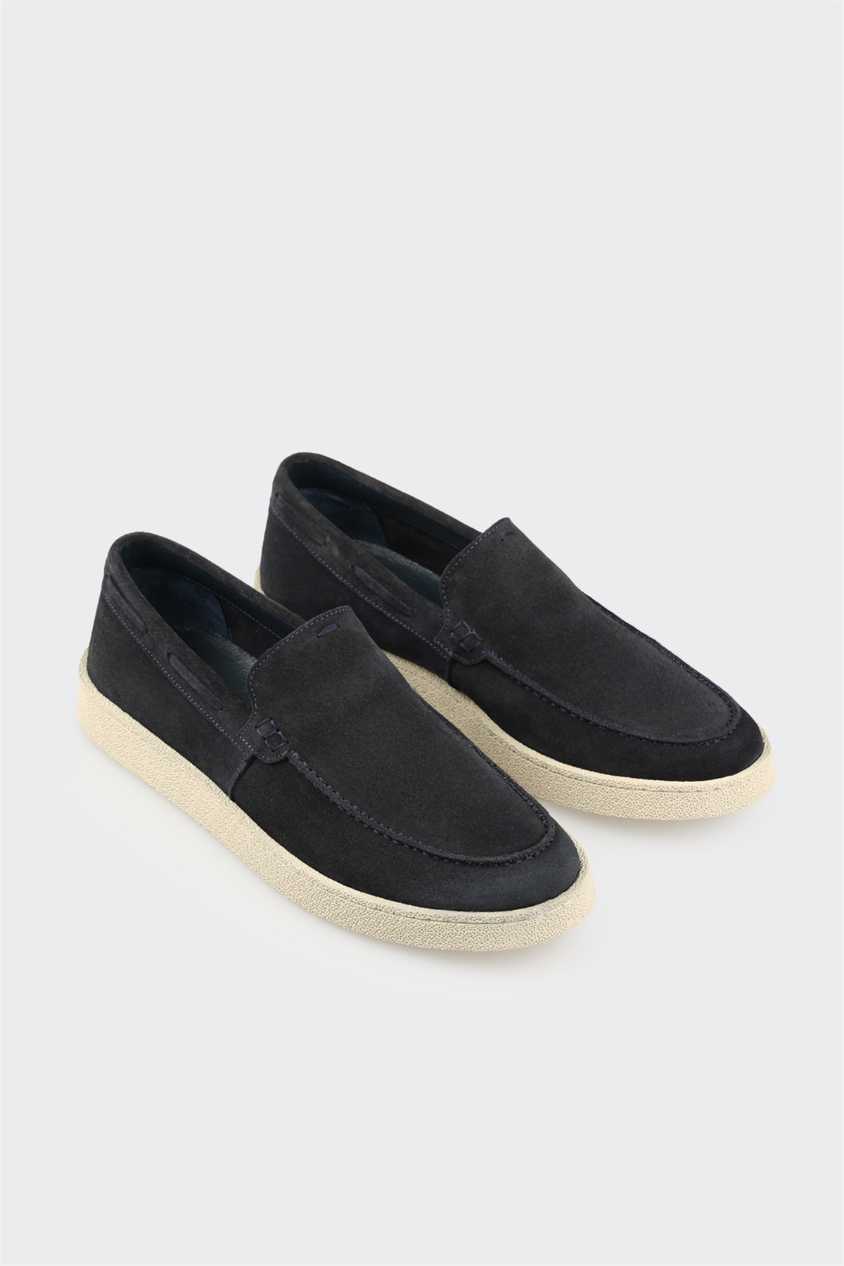 Elle Shoes Lacivert Deri Erkek Günlük Ayakkabı görsel 2