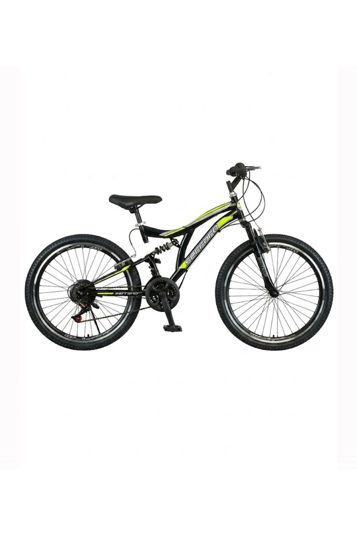 24 Yellow Double Rim Bicycle Double Shock Absorber 21 gear