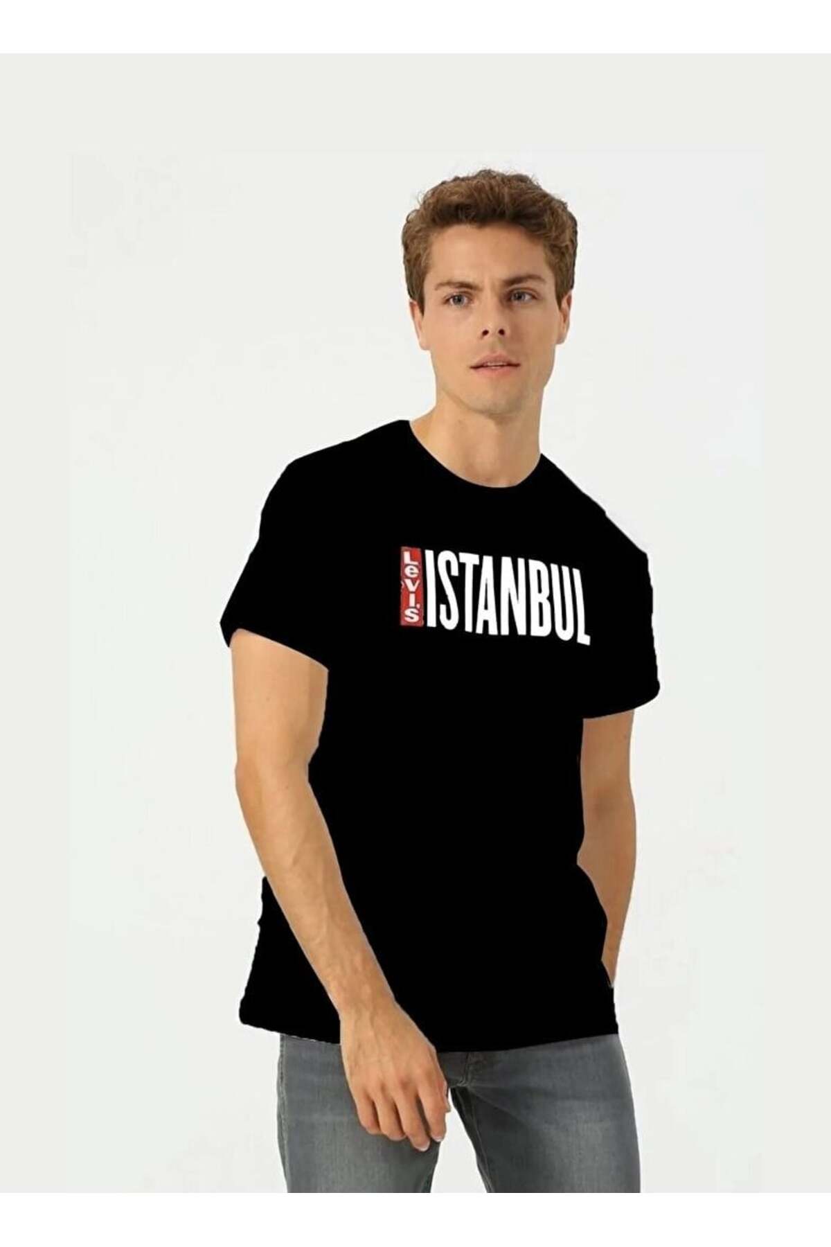 تی‌شرت نخی یقه گرد مردانه استانبول - A7747-0001 لیوایز تی شرت Levi's