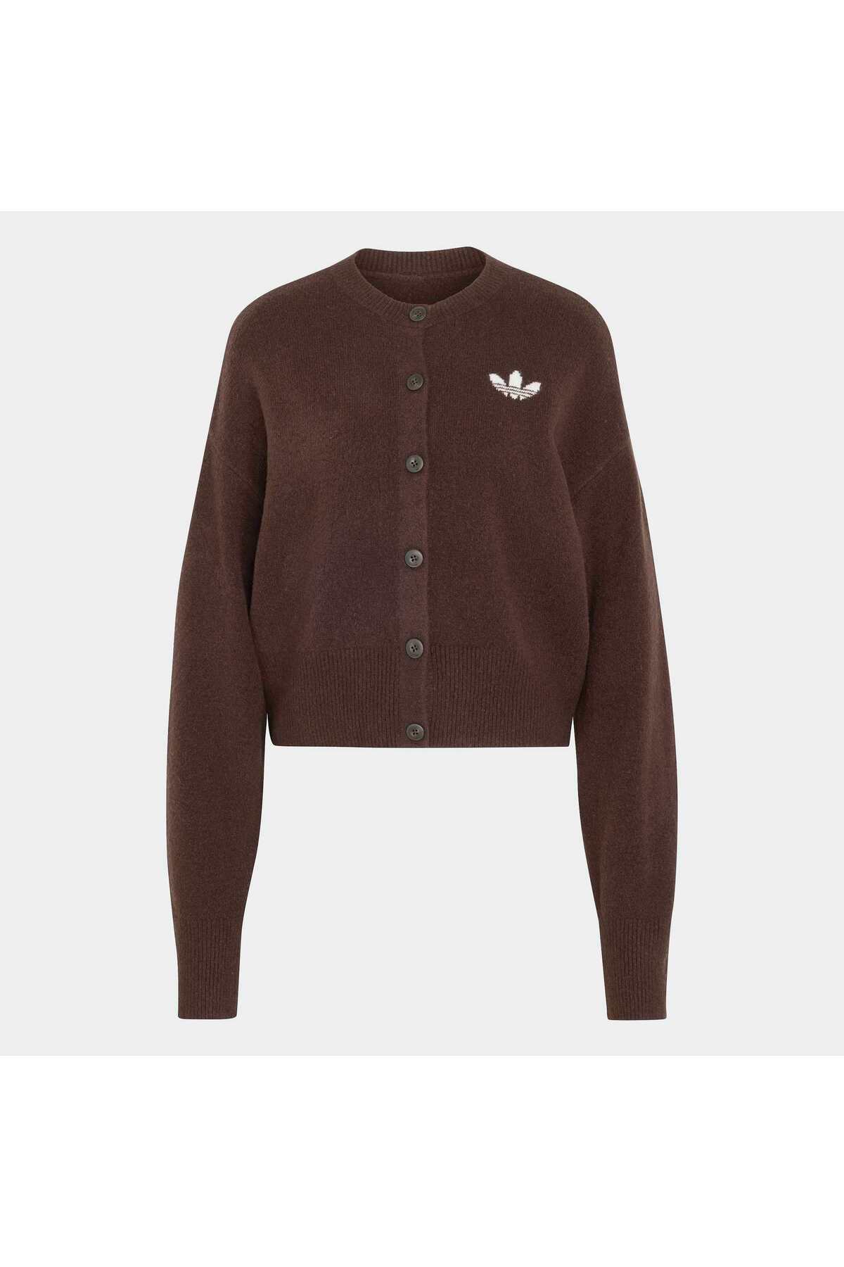 adidas Ess Cardigan Kadın Spor Sweatshirt IA4455 görsel 4