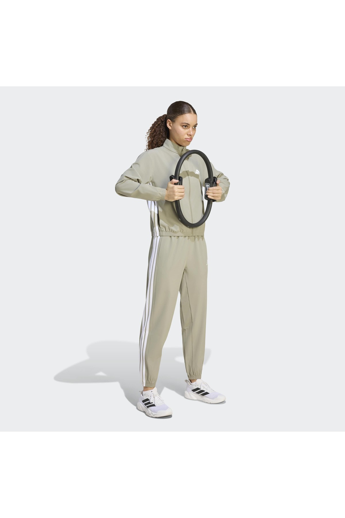 adidas We 3S Woven Jkt Kadın Spor Sweatshirt KT3787 görsel 3