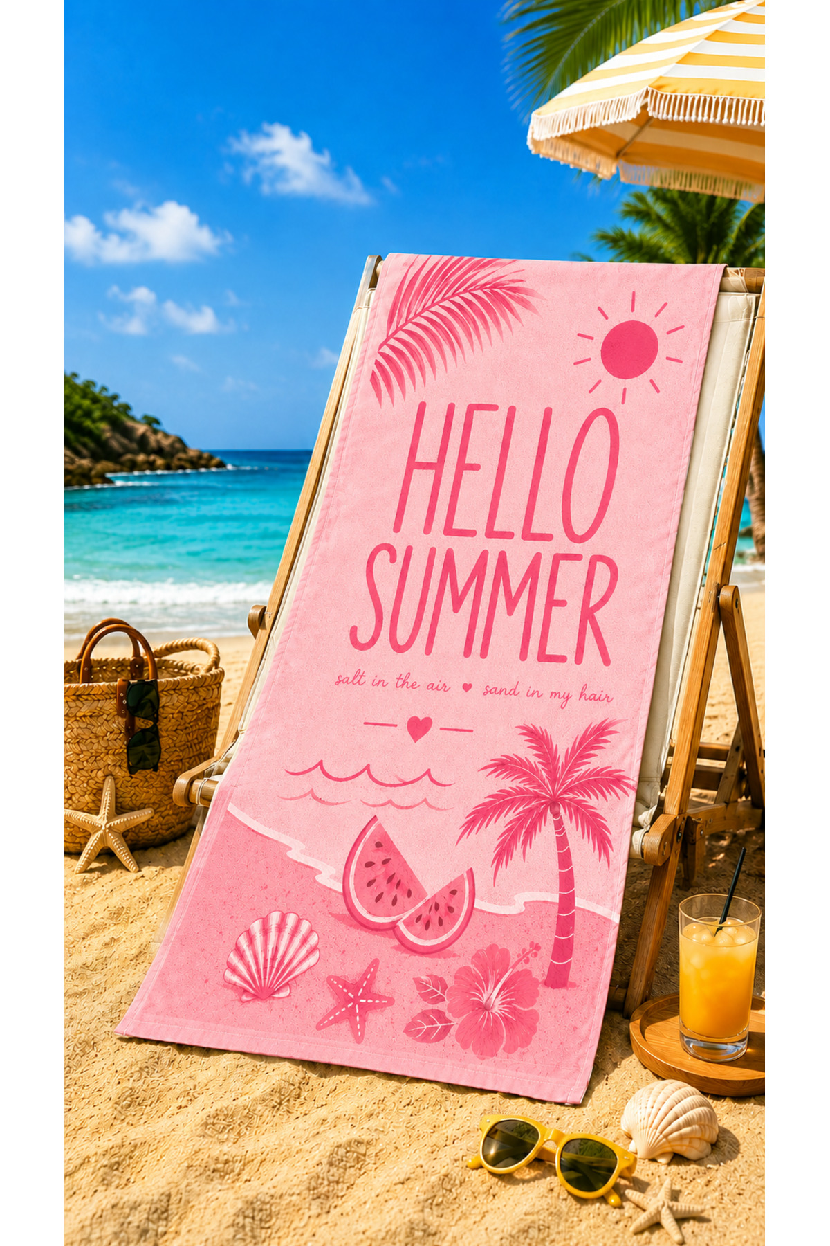 Colorful Printed Cotton Patterned Travel Pool Spa Sauna Sports Beach Towel 75x150cm