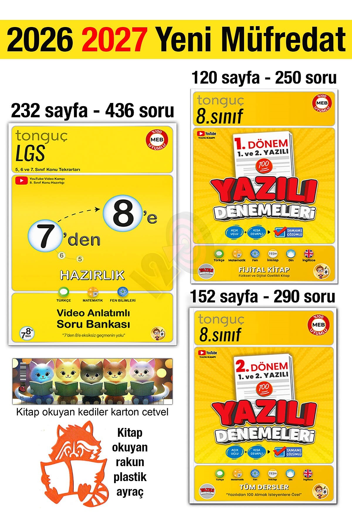 Tonguç Yayınları 7'den 8'e Hazırlık Kitabı 2026 Yaz Tatili 8