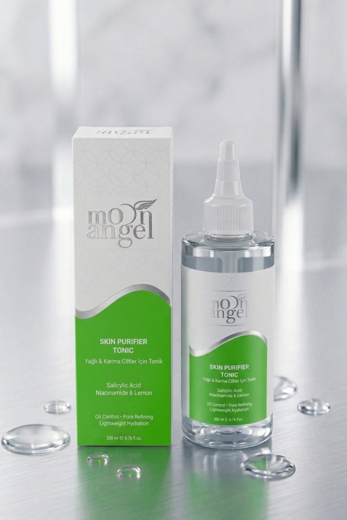 Skin Purifier 3`lü Cilt Bakım Seti Yağlı ve Karma Ciltler İçin Temizleyici Jel Tonik ve Serum Seti — görsel 2