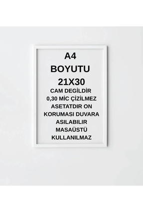 VKFCENTER 6 ADET A4 21X30 FOTOĞRAF ÇERÇEVESİ DİPLOMA SERTİFİKA ÇERÇEVESİ