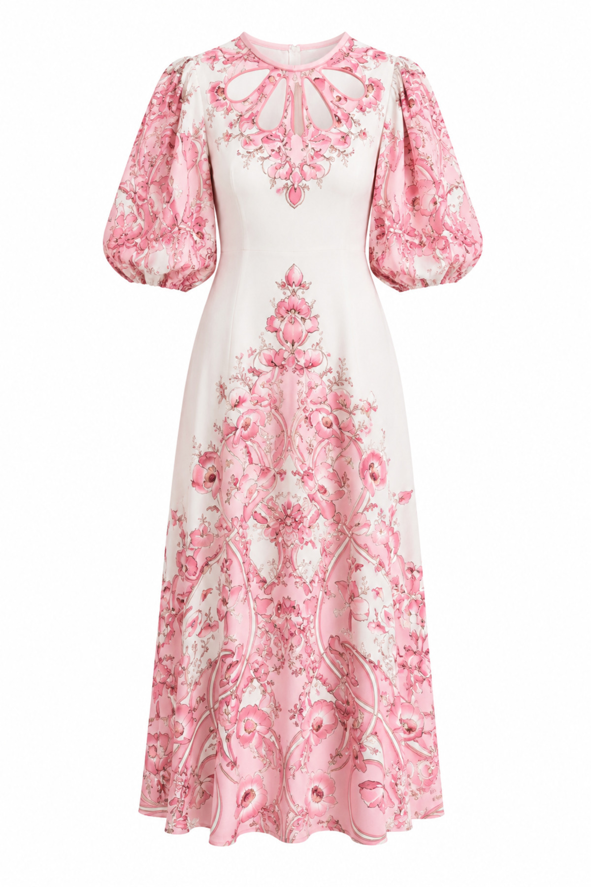 HAZELANNA Pink Dress with Window Detail