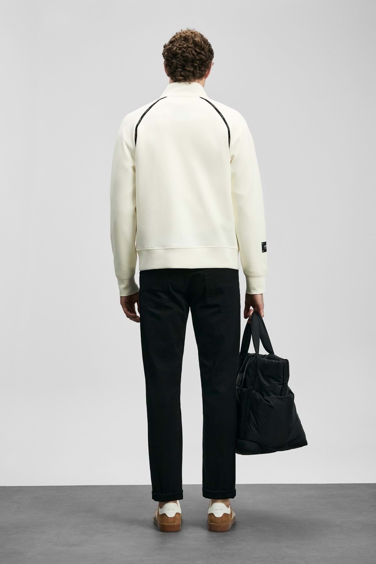 Lufian 111200241 Anton Smart Jean Erkek Pantolon Slim Fit Erkek Kot Pantolon SİYAH görsel 7