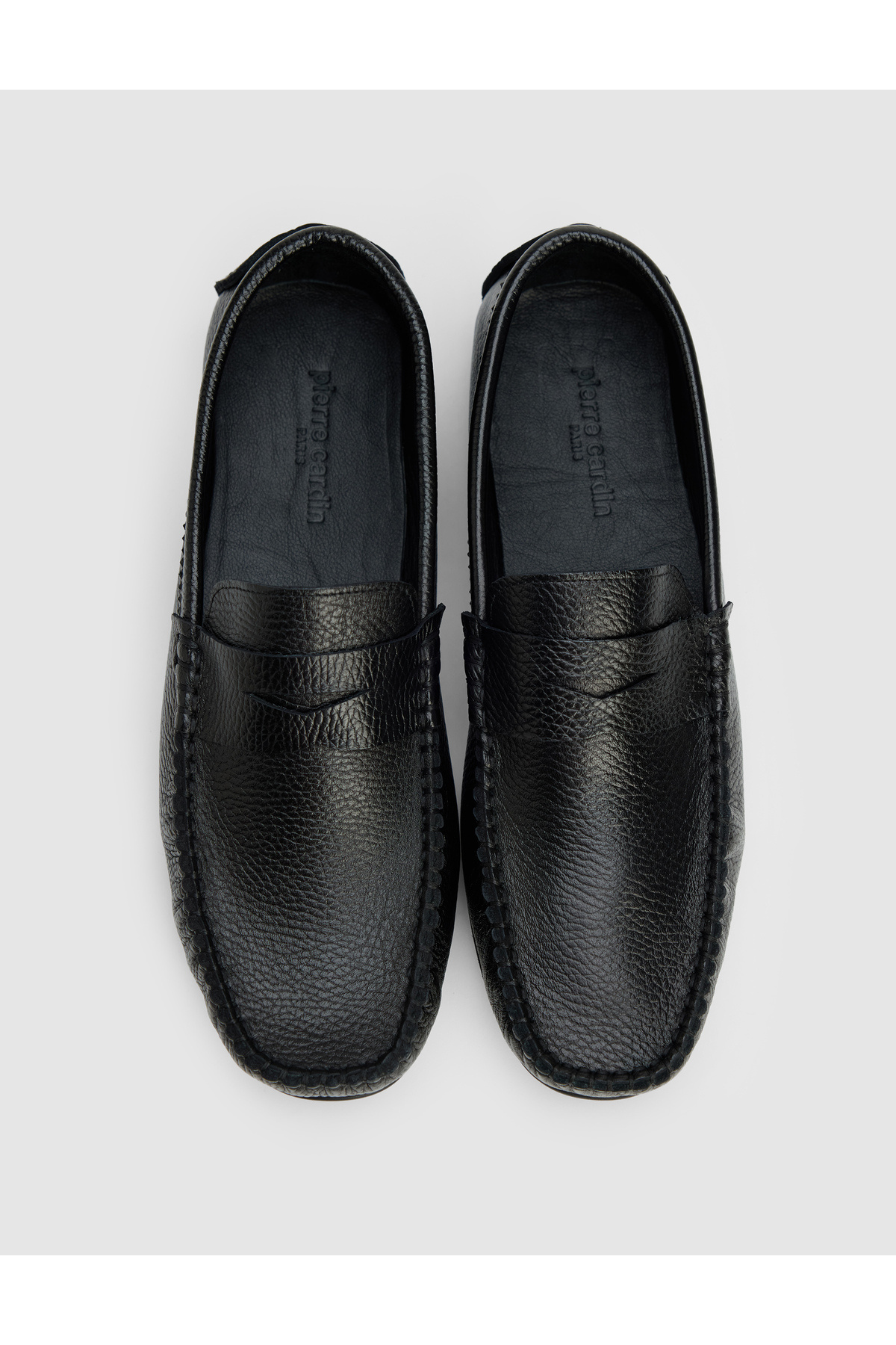 Pierre Cardin Siyah Bant Detaylı %100 Deri Loafer Ayakkabı 50327105-VR046 görsel 6