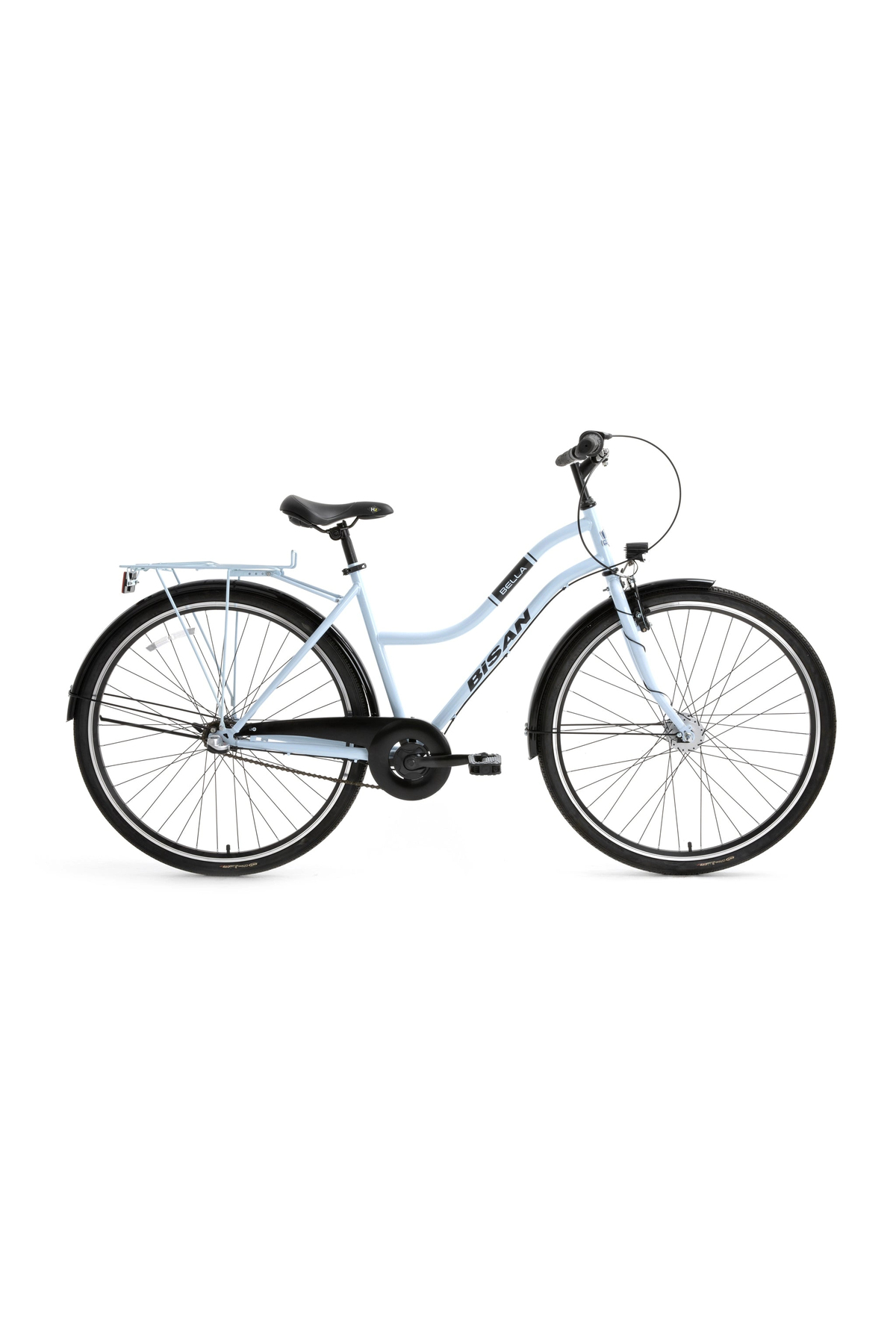 BELLA WOMEN'S CITY BIKE 42CM V 26 RIM 3-SPEED ICE BLUE BLACK
