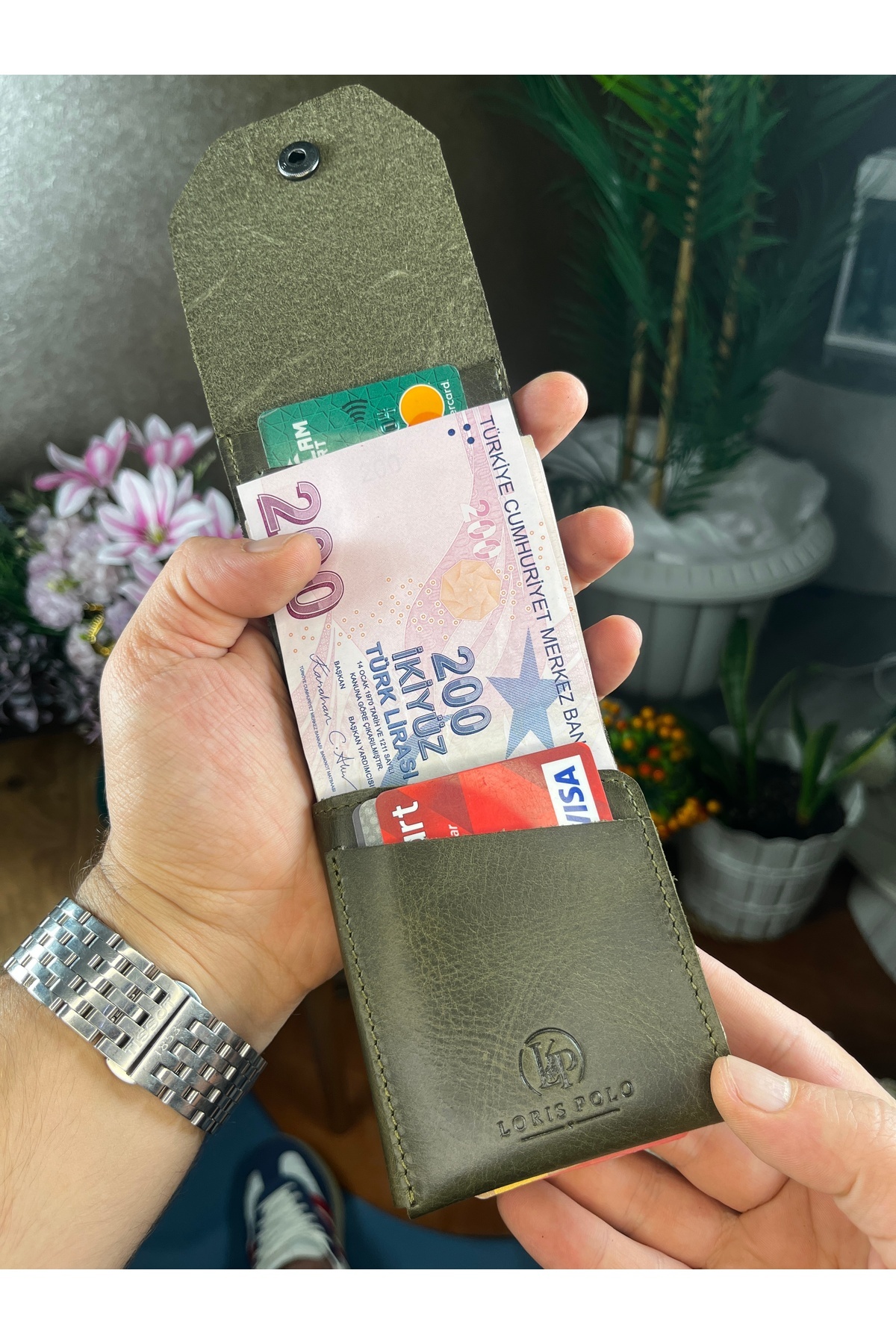 LORİS POLO Viral Genuine Leather Convenient Unisex Wallet with Plenty of Card Holders