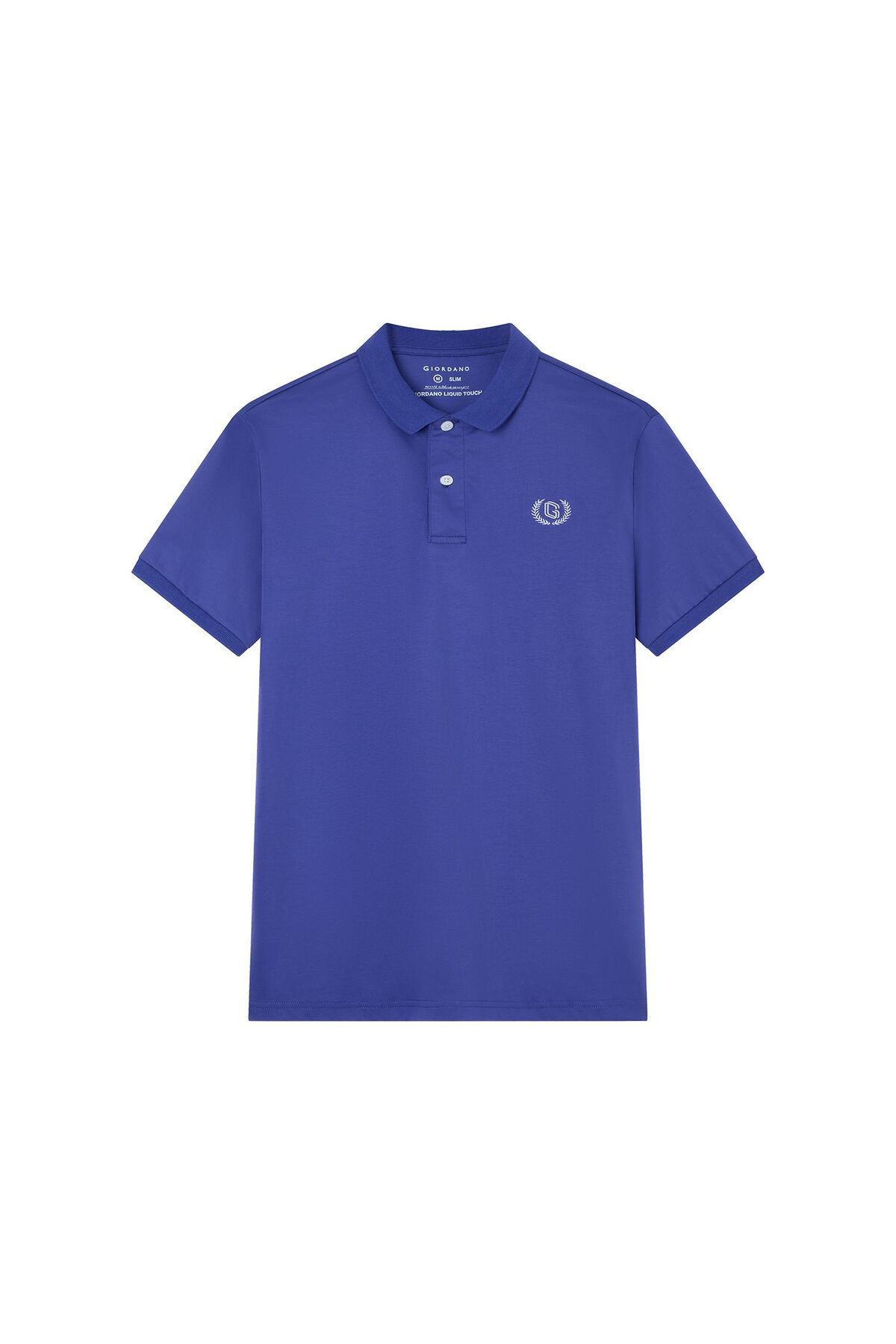 Giordano Men’s Slim Fit Liquid Touch Cotton Interlock Polo