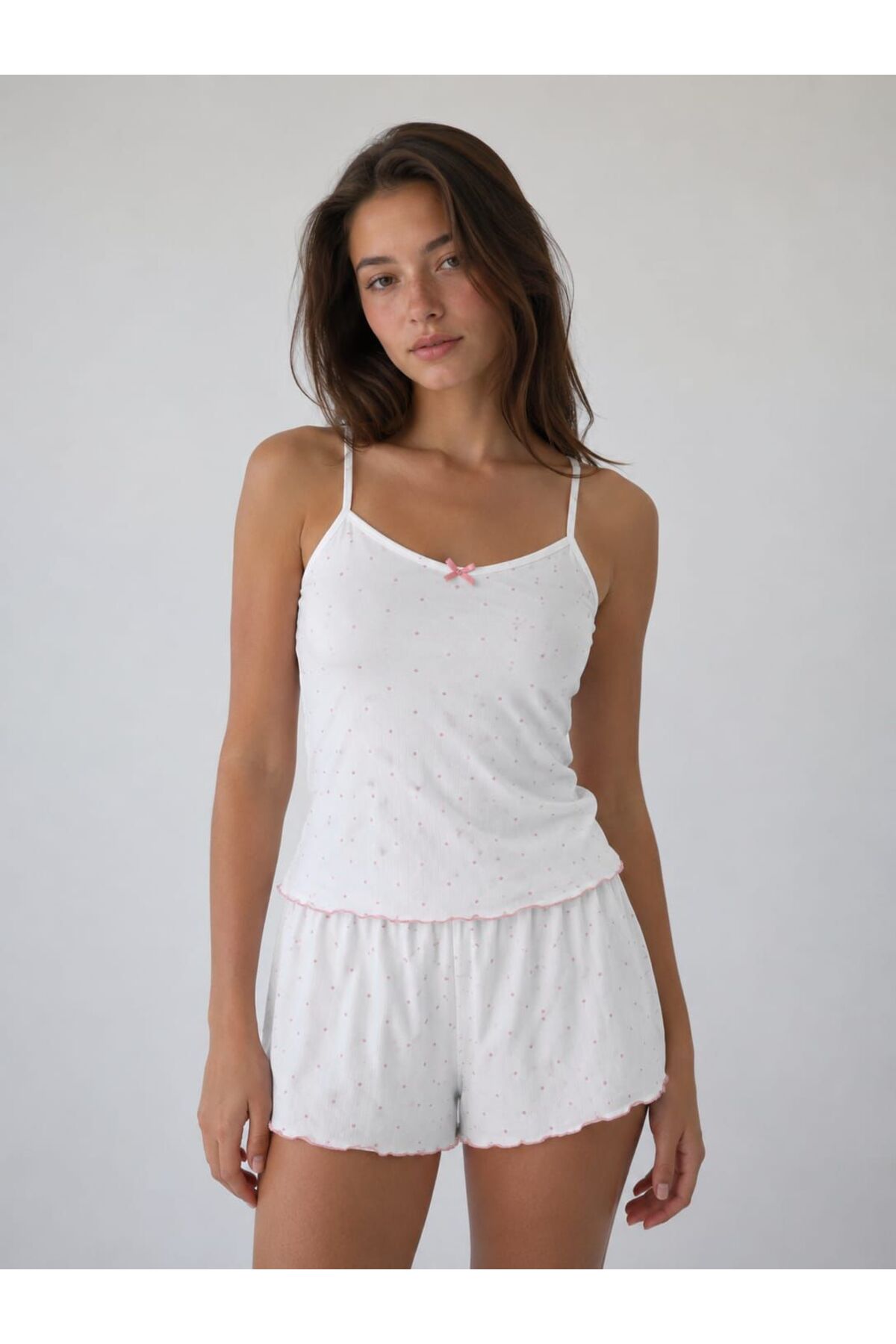 Women's Soft Texture Pajamas Set with Shorts