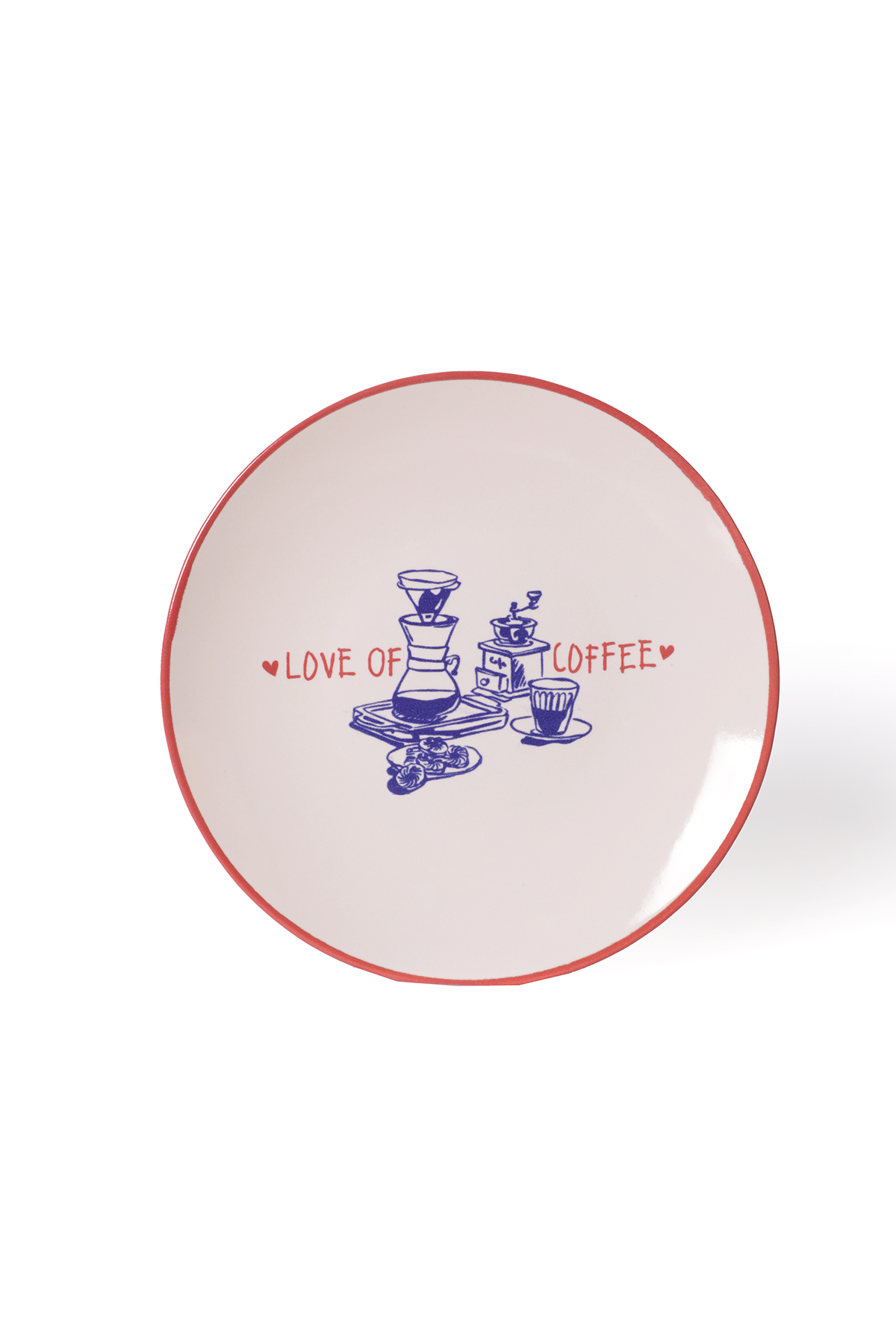 پک ۴ عددی بشقاب ماکارونی ۲۰ سانتی‌متری Love Of Coffee کد ۲۳۴۵۵