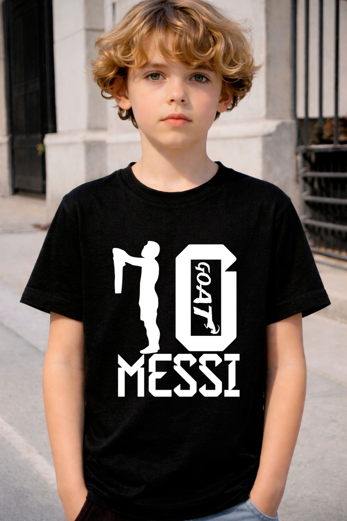 STYLE-X Lionel messi PRINTED CREW NECK CHILDREN and YOUNG TSHIRT