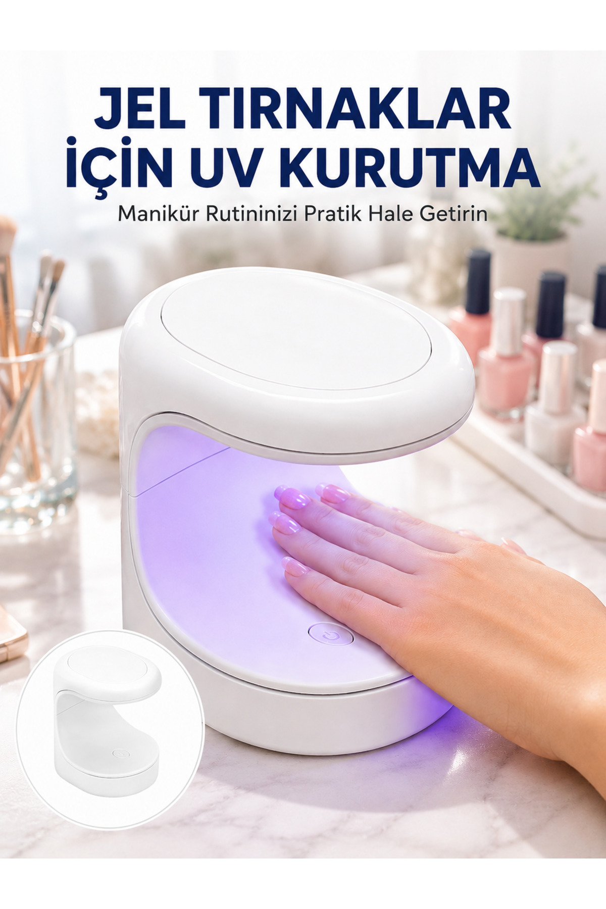 Kalıcı Oje Kurutucu UV Led Teknolojisi Taşınabilir Mini Tırnak Kurutucu Yeni Nesil — 2FTAUCZZZPROTEZTIRNAKKURUTMAAAA3-1