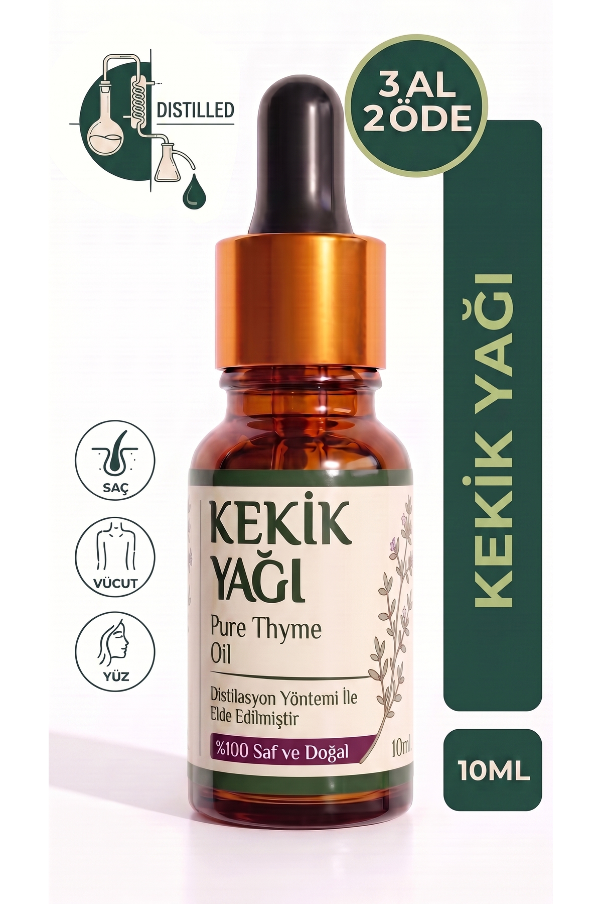 aktarloji Kekik Uçucu Yağı 10 Ml / %100 Saf Ve Doğal / Thyme Oil — A1-Kekik-yag-10