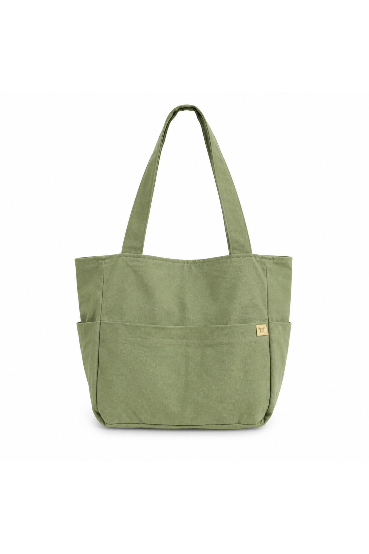 RONASBAG Sage Green(Adaçayı Yeşili) Geniş Hacimli Çok Cepli Tote Bag