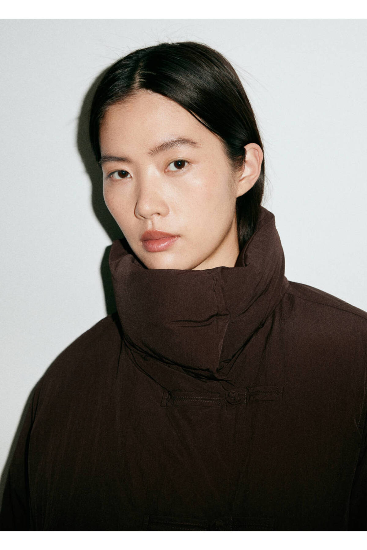 MANGO Woman Quilted toggle anorak görsel 6