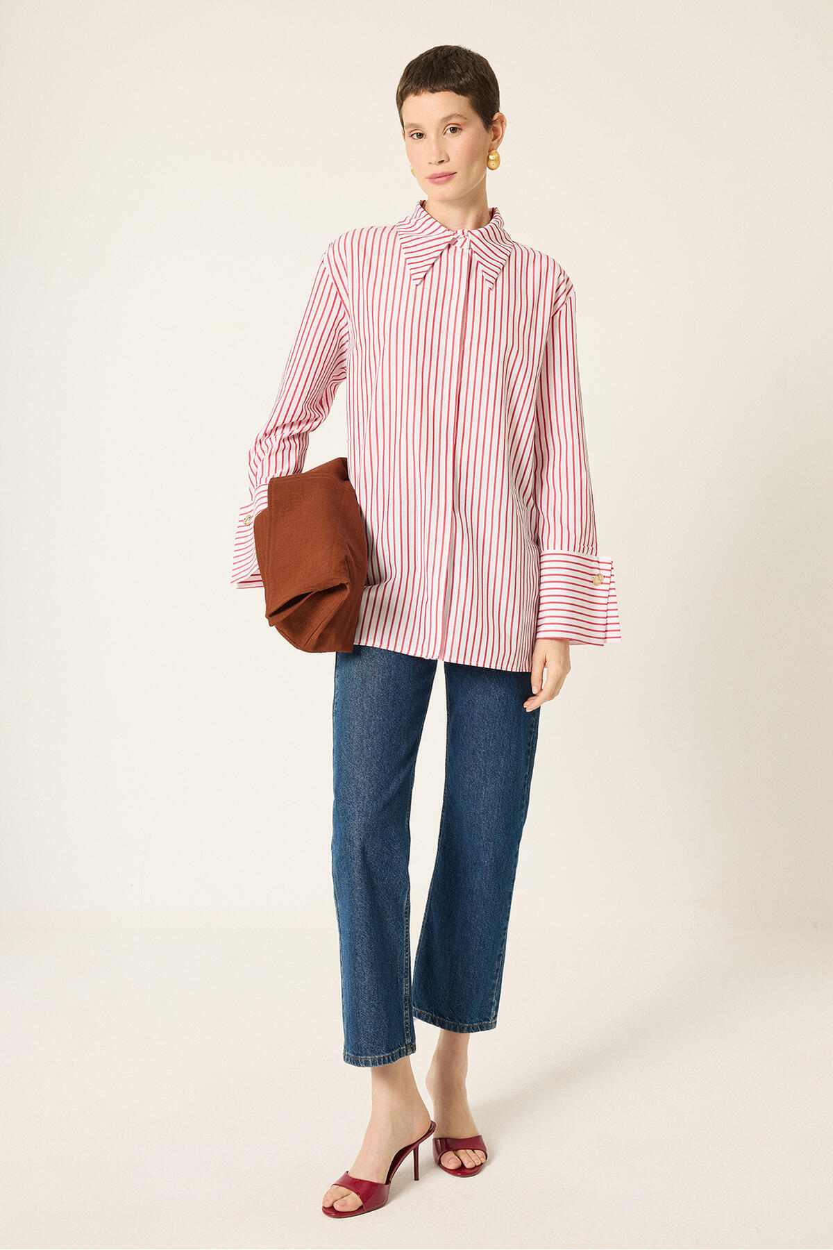 Touche Prive Striped Shirt with Wide Cuffs