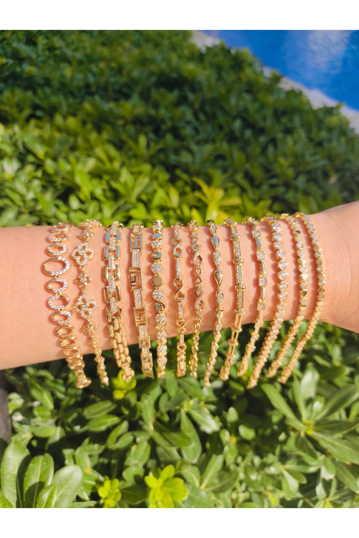 POKAK Altın Kaplama Vip Bileklik CM Jewelry Kuyumcu İşçiliği Renk Bileklik görsel 5