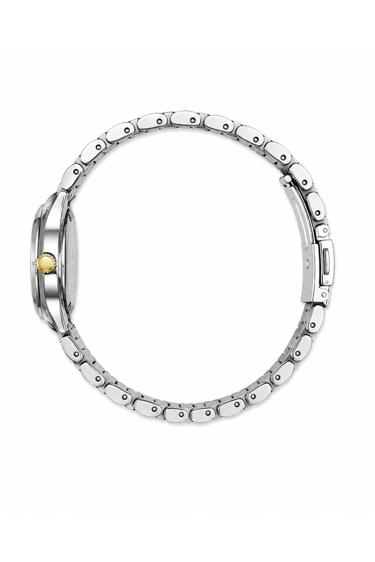 Aybars Kadın Kol Saati, Çelik Kordon, Beyaz Kadran Quartz Analog Bilek Saati görsel 2