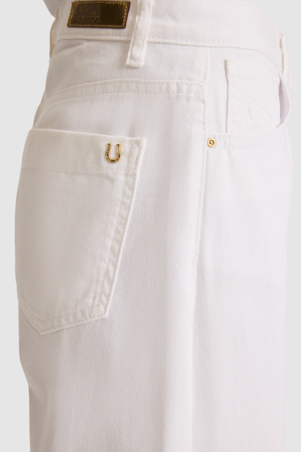 U.S. Polo Assn. Kadın Ekru Jean Pantolon 50321418-VR019 görsel 6
