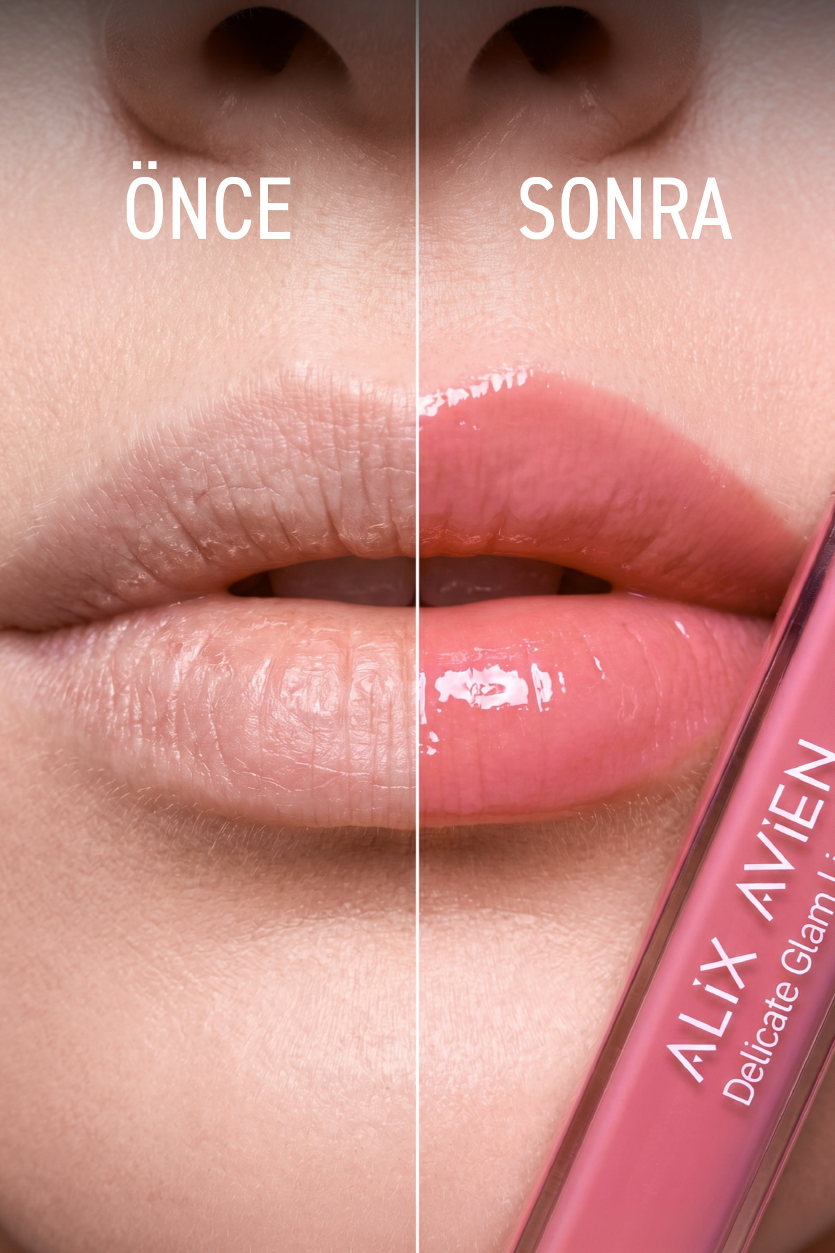 Su Bazlı Parlak Bitişli Dudak Tinti - Delicate Glam Lip Tint 708 Purple Addiction — صورتی LIPTINT — تصویر 4 از 6