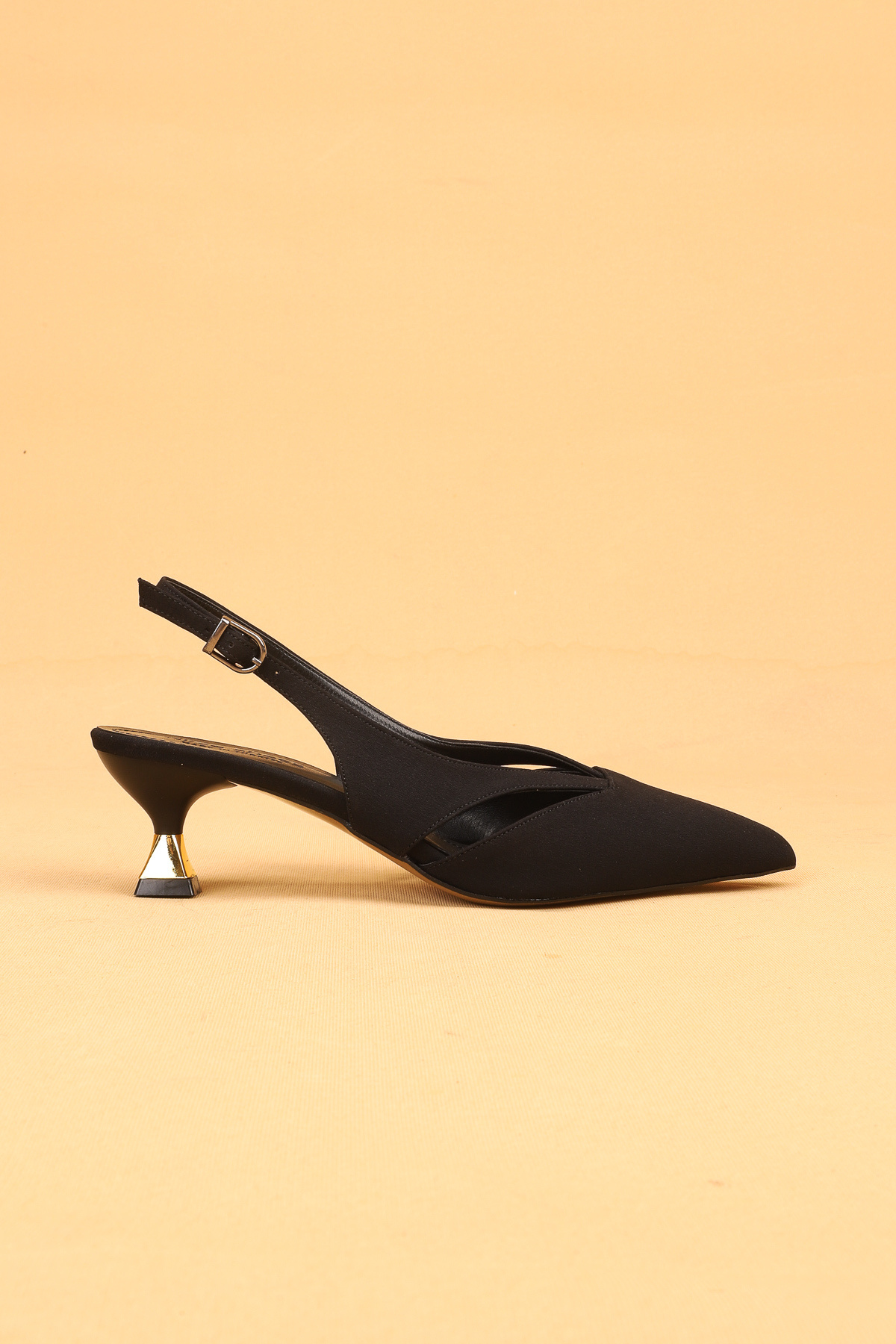 Nilsa Shoes Kadın Kısa Topuklu Tokalı Abiye Ayakkabı Topuklu Ayakkabı görsel 5