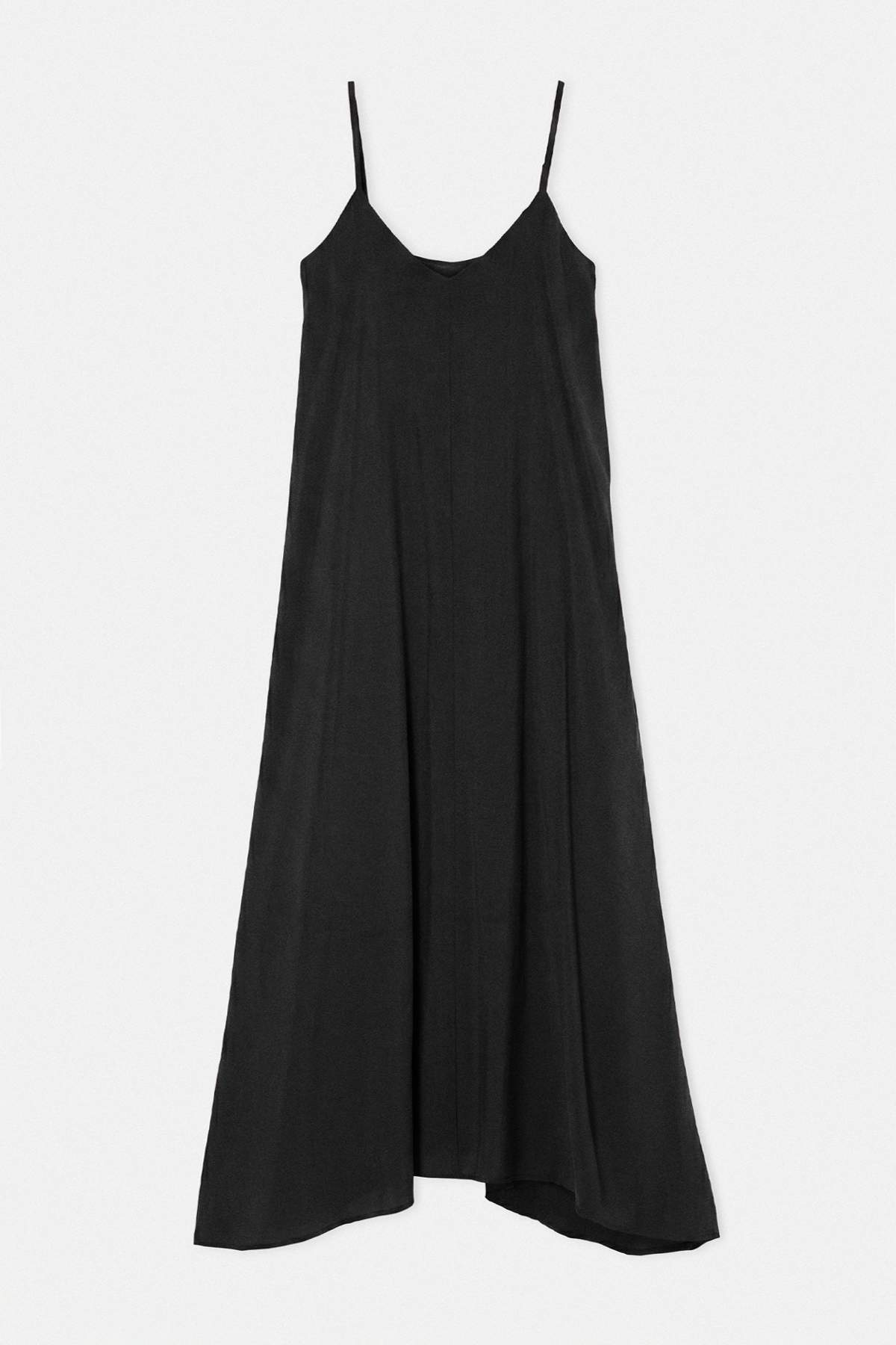 Drop by Trendyolmilla Siyah V Yaka Ayarlı İnce Askılı Modal Elbise TDRSS26EL00077