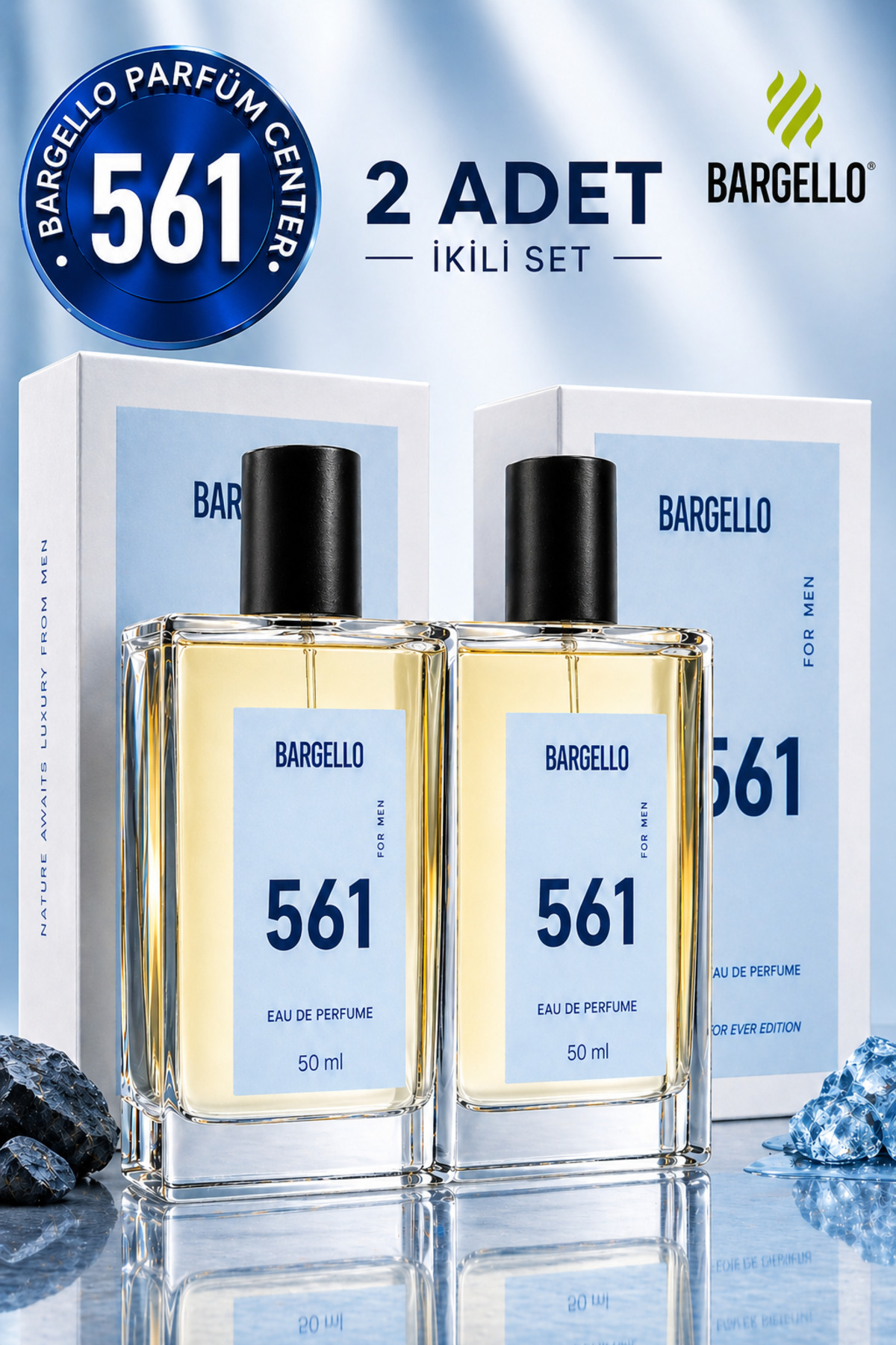 Bargello 561x2(2ADET) Erkek Parfüm Fresh 50 ml Edp