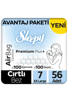 Sleepy Bio Natural Premium Plus Airbag Comfort Avantaj Paketi Bebek Bezi 7 Nu...