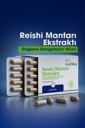 Dr. Ümit Aktaş Reishi Mantarı Ekstraktı - 60 Kapsül