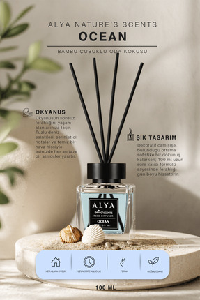 Alya Nature's Scents Oceann Bambu Çubuklu Oda Kokusu