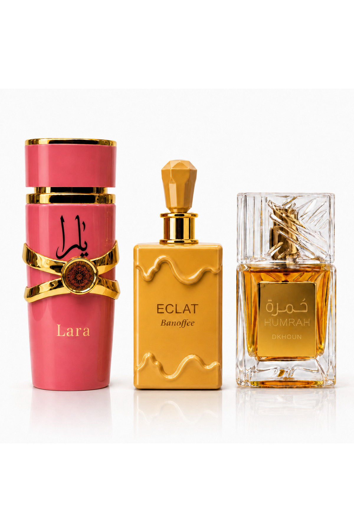 MANASIK Σετ 3 Αραβικών Αρωμάτων για Γυναίκες, Lara Candy, Eclat, Humrah, 3x100ml