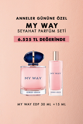Giorgio Armani My Way EDP 30 ml & Seyahat Boy Parfüm Seti 7829999999086