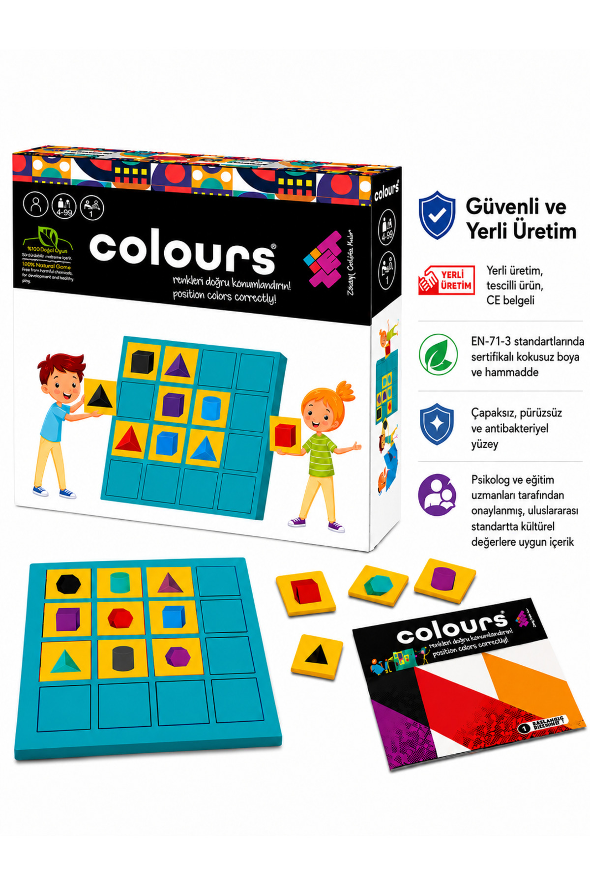 Zet Zeka Colours (RENKLERLE SUDOKU) Zeka ve Akıl Oyunu 4 Yaş 1