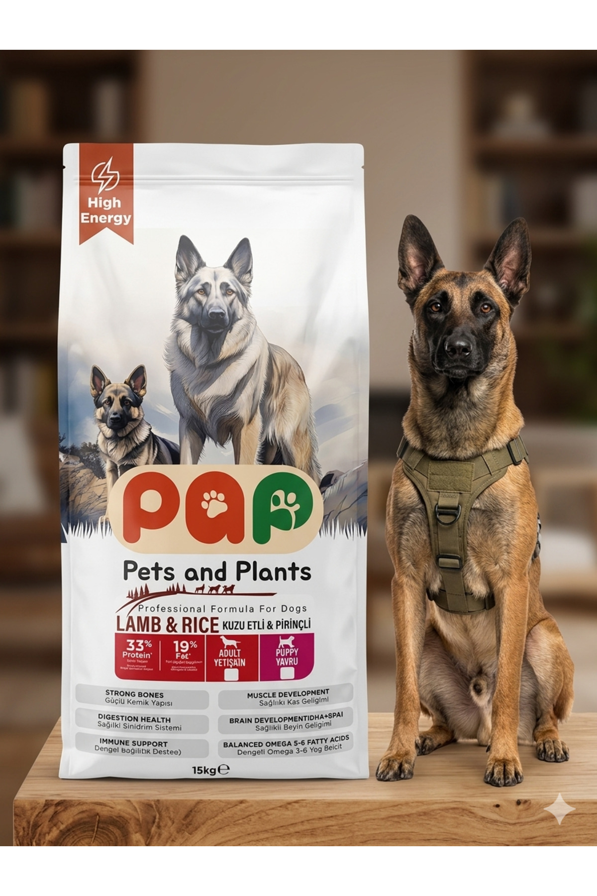 Pets and Plants Yüksek Proteinli Kuzu Etli Yetişkin Köpek Maması 15 Kg %33 Protein - Fiyatı, Yorumları