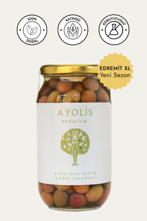 Ayolis Premium Gurme Çizik Yeşil Zeytin XL 650 g