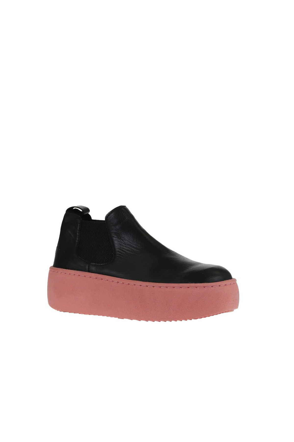 Bueno Shoes Siyah Pembe Deri Kadın Dolgu Topuklu Bot 01wv5505 görsel 3
